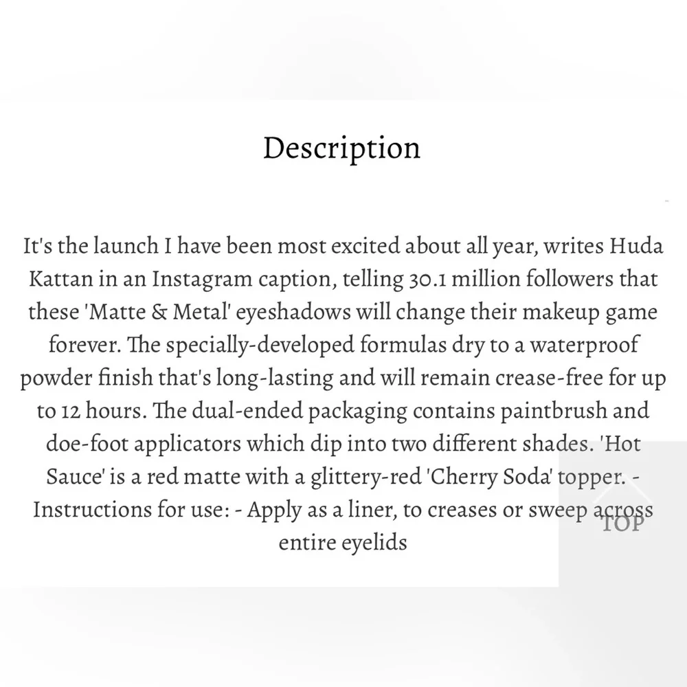 HUDA BEAUTY Cherry Soda Dual Eyeshadow (BNIB)